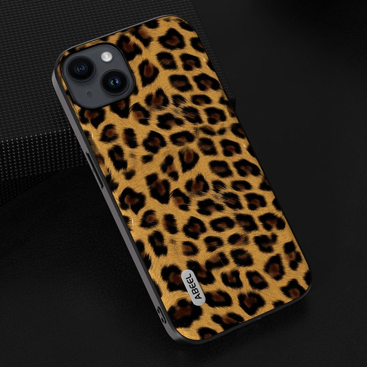 For iPhone 15 ABEEL Black Edge Leopard Phone Case(Golden Leopard) - free shipping - PMC TechLife - Order now!