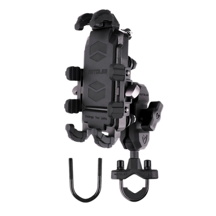 MOTOSLG Crab Motorcycle Phone Clamp Bracket U-Type Headbar Mount(Black) - free shipping - PMC TechLife - Order now!