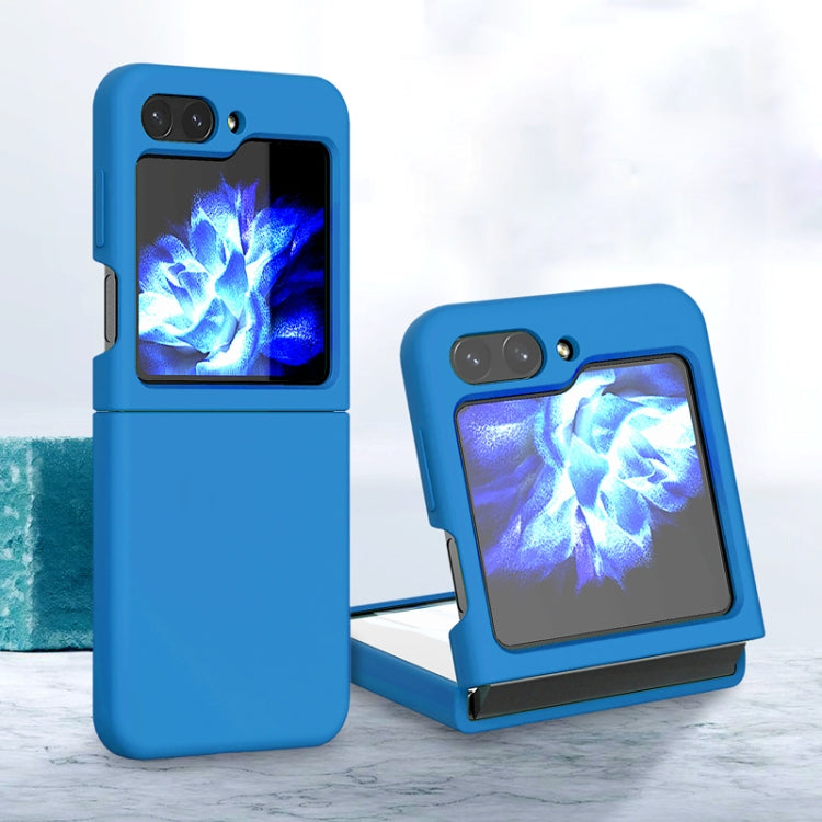 For Samsung Galaxy Z Flip5 Silicone Skin Feel Folding Phone Case(Navy Blue) - free shipping - PMC TechLife - Order now!