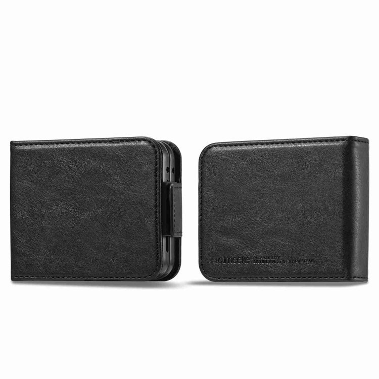 For Samsung Galaxy Z Flip5 LC.IMEEKE RFID Anti-theft Leather Phone Case(Black) - free shipping - PMC TechLife - Order now!