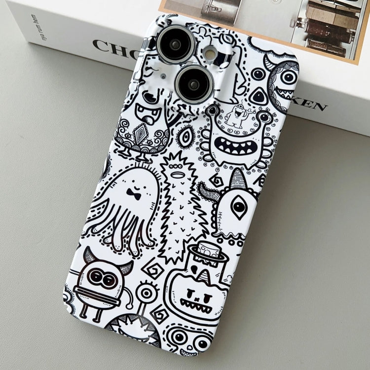 For iPhone 14 Plus Painted Pattern Precise Hole PC Phone Case(Bottle Monster) - iPhone 14 Plus Cases by PMC TechLife | Online Shopping South Africa | PMC TechLife