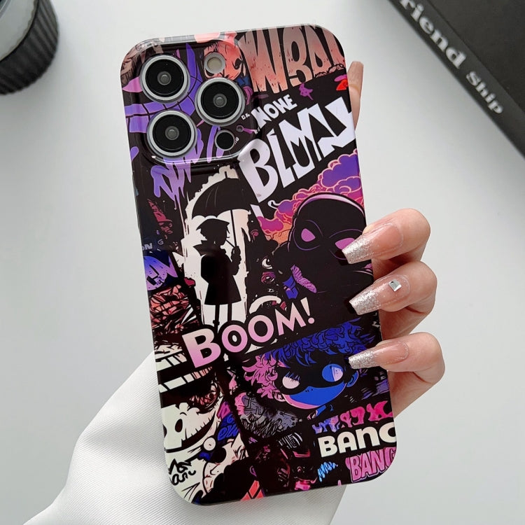 For iPhone 14 Pro Painted Pattern Precise Hole PC Phone Case(Comics Umbrella Boy) - iPhone 14 Pro Cases by PMC TechLife | Online Shopping South Africa | PMC TechLife