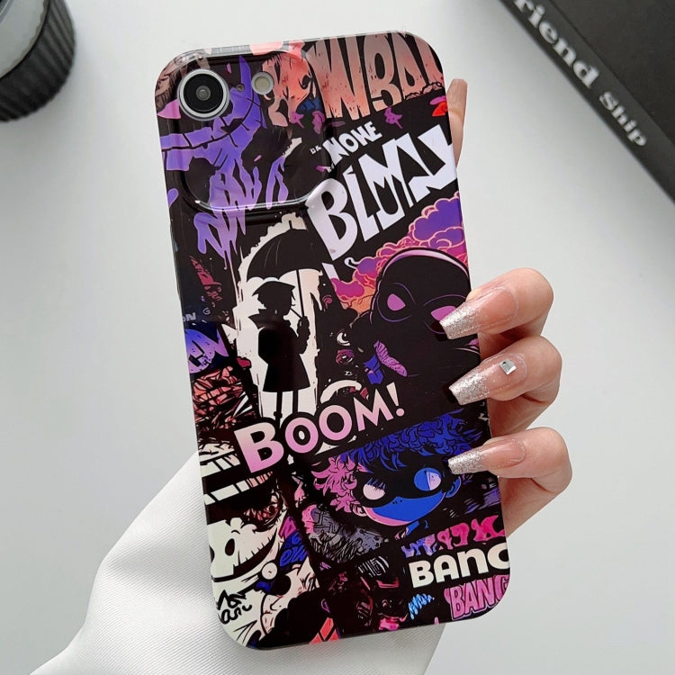 For iPhone SE 2022 / 2020 / 8 / 7 Painted Pattern Precise Hole PC Phone Case(Comics Umbrella Boy) - iPhone SE 2022 / 2020 / 8 / 7 Cases by PMC TechLife | Online Shopping South Africa | PMC TechLife