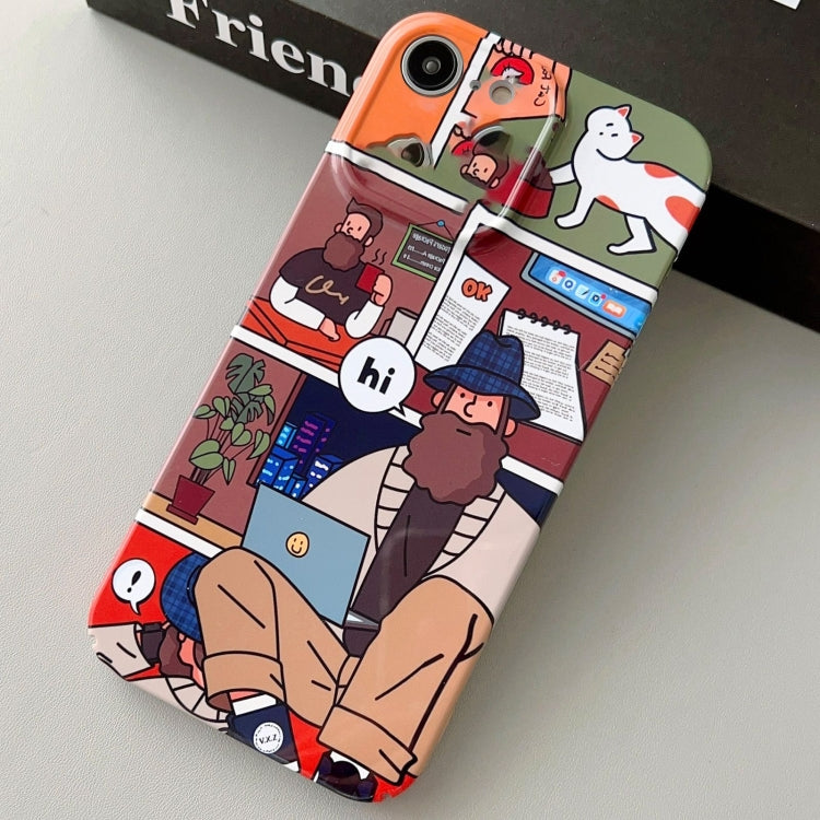 For iPhone SE 2022 / 2020 / 8 / 7 Painted Pattern Precise Hole PC Phone Case(Holiday Uncle) - iPhone SE 2022 / 2020 / 8 / 7 Cases by PMC TechLife | Online Shopping South Africa | PMC TechLife
