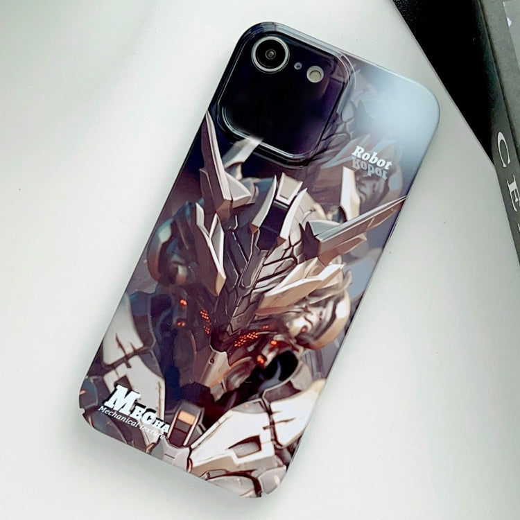 For iPhone SE 2022 / 2020 / 8 / 7 Painted Pattern Precise Hole PC Phone Case(Golden Robot) - iPhone SE 2022 / 2020 / 8 / 7 Cases by PMC TechLife | Online Shopping South Africa | PMC TechLife