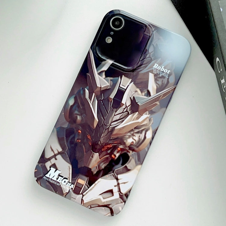 For iPhone XR Painted Pattern Precise Hole PC Phone Case(Golden Robot) - free shipping - PMC TechLife - Order now!