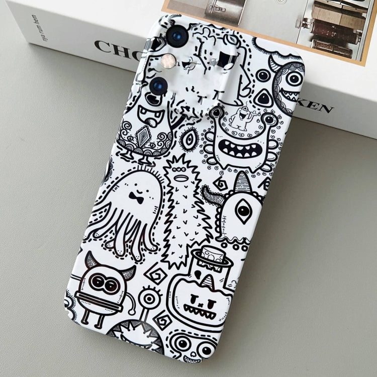 For iPhone XS Max Painted Pattern Precise Hole PC Phone Case(Bottle Monster) - More iPhone Cases by PMC Jewellery | Online Shopping South Africa | PMC Jewellery