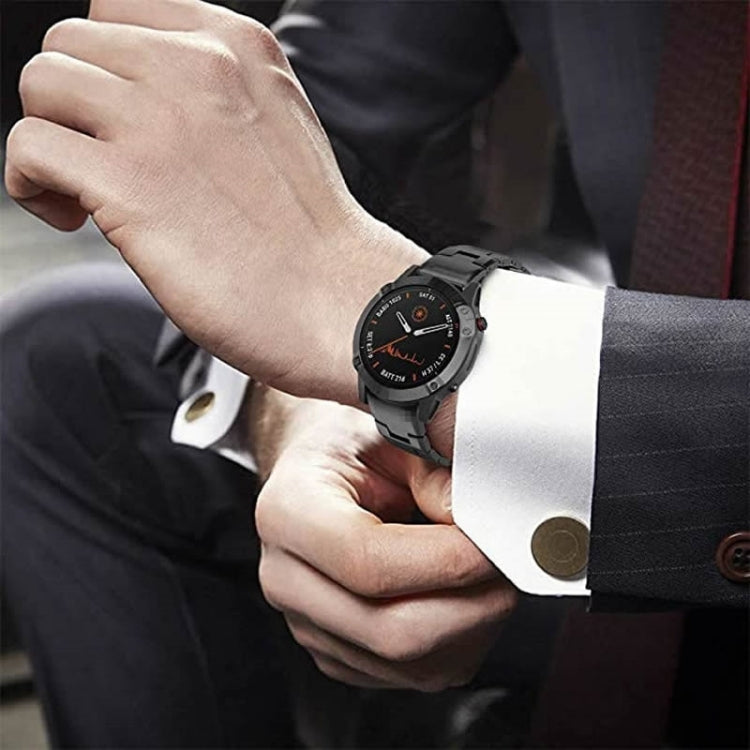 Compatible with Garmin Fenix 7 Pro 47mm Titanium Alloy Quick Release Watch Band(Black) - Watch Bands by PMC TechLife | Online Shopping South Africa | PMC TechLife | Buy Now Pay Later Mobicred