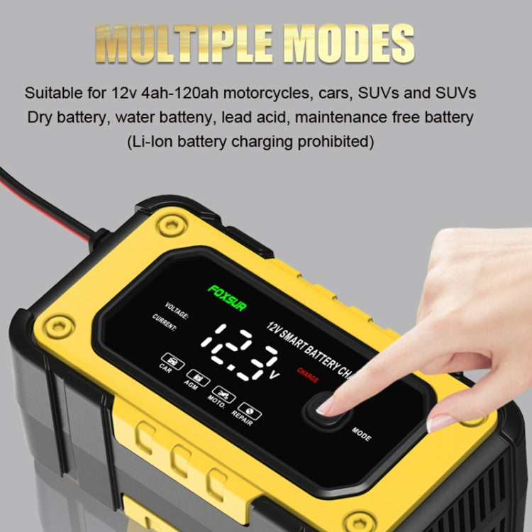 FOXSUR FBC1206E 6A 12V Car / Motorcycle Smart Battery Charger(UK Plug) - free shipping - PMC TechLife - Order now!