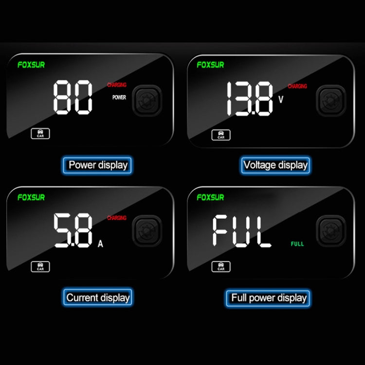 FOXSUR FBC1206E 6A 12V Car / Motorcycle Smart Battery Charger(AU Plug) - Battery Charger by FOXSUR | Online Shopping South Africa | PMC TechLife | Buy Now Pay Later Mobicred