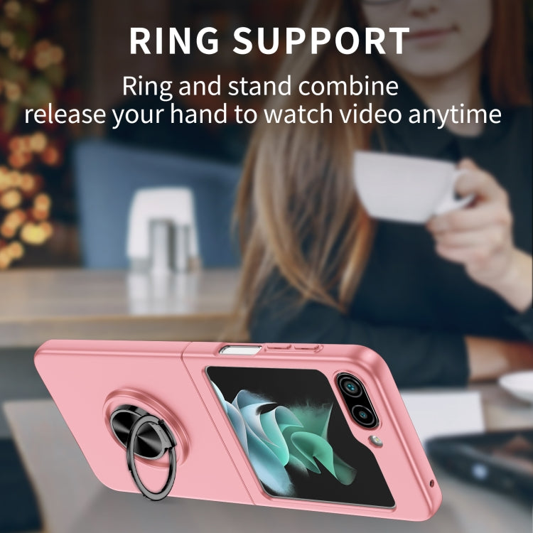 For Samsung Galaxy Z Flip5 5G Armor Ring Holder Phone Case(Pink) - free shipping - PMC TechLife - Order now!