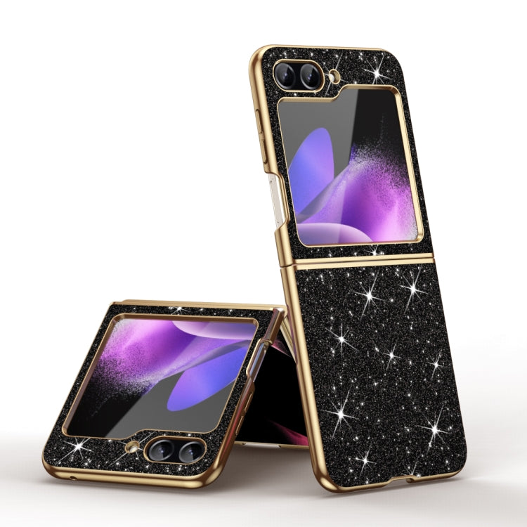For Samsung Galaxy Z Flip5 Electroplate Glittery Shockproof Phone Case(Black) - free shipping - PMC TechLife - Order now!