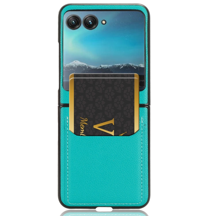 For Motorola Moto Razr 40 Ultra Litchi Texture Card Slot Phone Case(Green) - Motorola Cases by PMC Jewellery | Online Shopping South Africa | PMC Jewellery