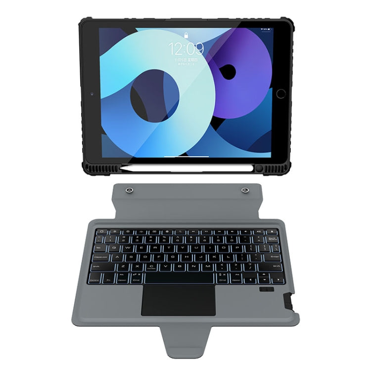 For iPad 10.2 2019/2020/2021 Nillkin Bumper Combo Keyboard Case with Backlight - free shipping - PMC TechLife - Order now!