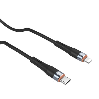 Nillkin 2.4A USB-C/Type-C to 8 Pin Silicone Data Cable, Length: 1.2m(Black) - 2 in 1 Cable by NILLKIN | Online Shopping South Africa | PMC Jewellery