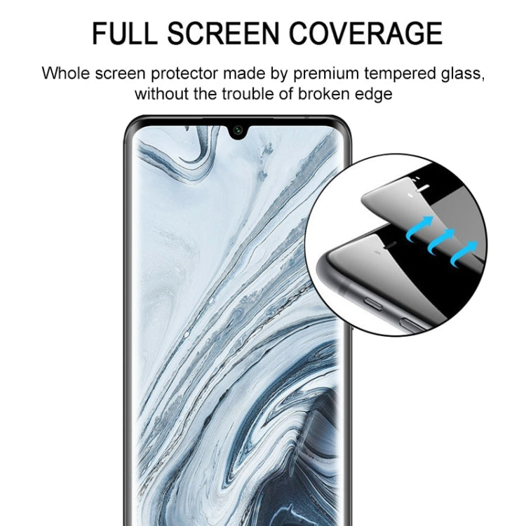 For Xiaomi Mi Note 10 Lite 25 PCS 3D Curved Edge Full Screen Tempered Glass Film(Black) -  by PMC TechLife | Online Shopping South Africa | PMC TechLife