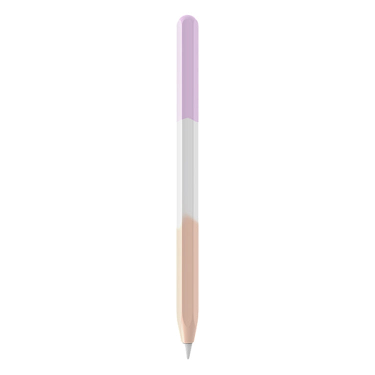 For Apple Pencil 1 LOVE MEI Rainbow Liquid Silicone Protective Pen Case(Purple) - Pencil Accessories by LOVE MEI | Online Shopping South Africa | PMC TechLife