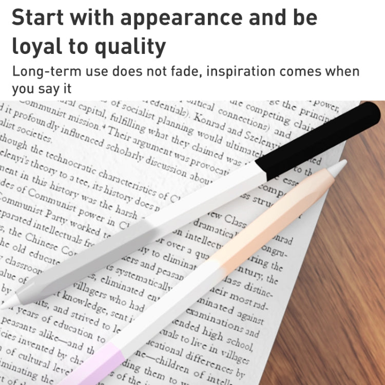 For Apple Pencil 1 LOVE MEI Rainbow Liquid Silicone Protective Pen Case(Purple) - Pencil Accessories by LOVE MEI | Online Shopping South Africa | PMC TechLife