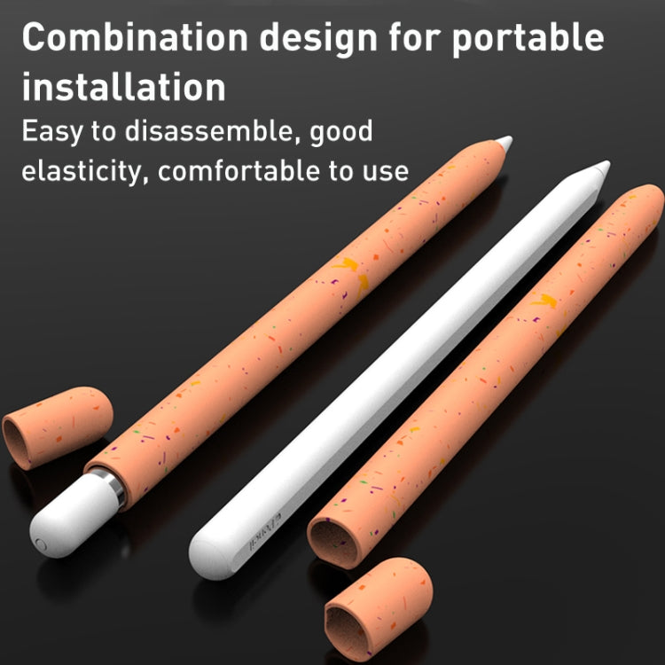 For Apple Pencil 2 LOVE MEI Luminous Silicone Protective Pen Case(White) - Pencil Accessories by LOVE MEI | Online Shopping South Africa | PMC TechLife