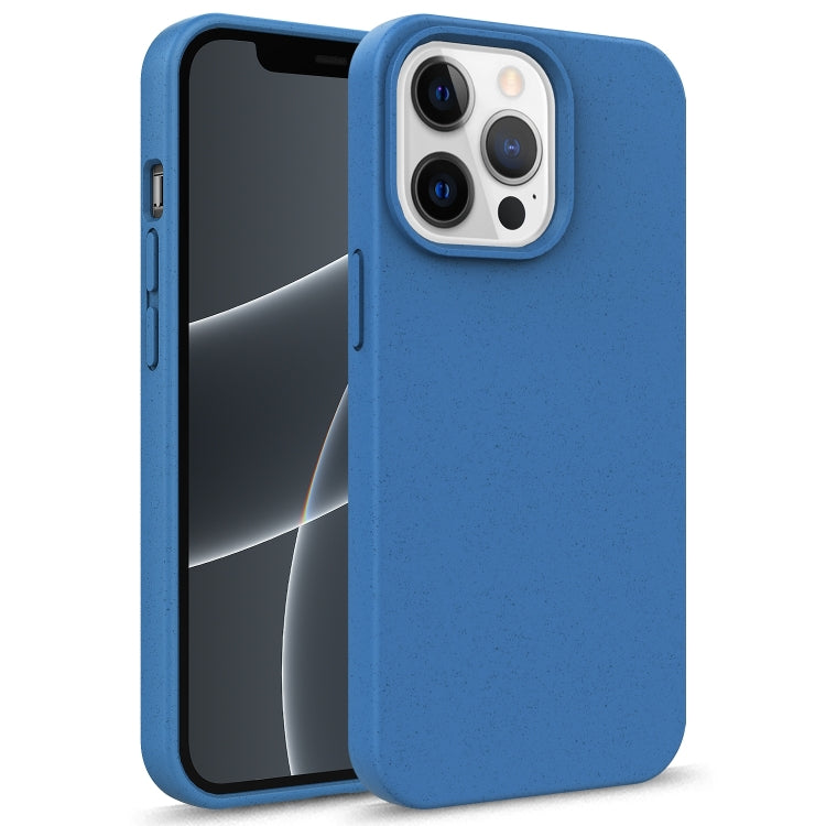 For iPhone 15 Pro Starry Series Shockproof Straw Material + TPU Protective Case(Blue) - iPhone 15 Pro Cases by PMC Jewellery | Online Shopping South Africa | PMC Jewellery