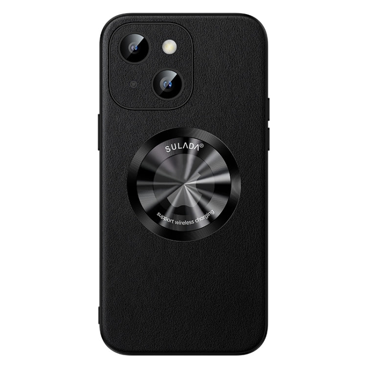 For iPhone 15 Plus SULADA Microfiber Leather MagSafe Magnetic Phone Case(Black) - iPhone 15 Plus Cases by SULADA | Online Shopping South Africa | PMC TechLife