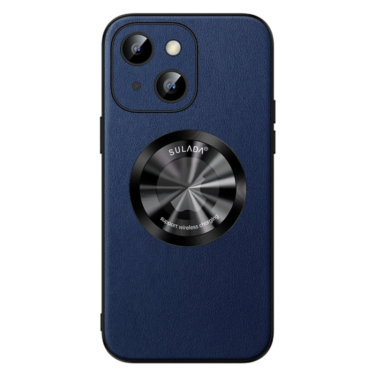 For iPhone 15 Plus SULADA Microfiber Leather MagSafe Magnetic Phone Case(Blue) - iPhone 15 Plus Cases by SULADA | Online Shopping South Africa | PMC TechLife | Buy Now Pay Later Mobicred