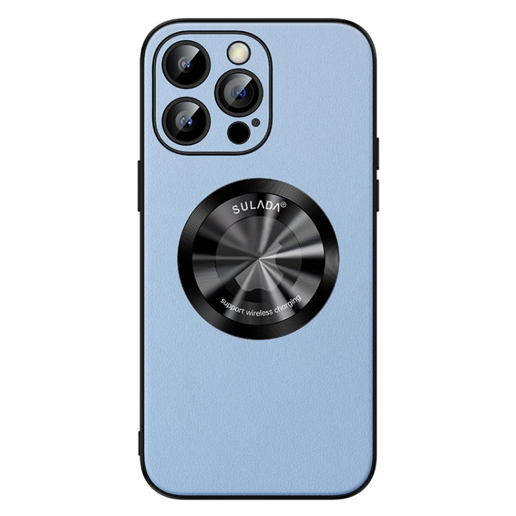 For iPhone 13 Pro SULADA Microfiber Leather MagSafe Magnetic Phone Case(Sierra Blue) - iPhone 13 Pro Cases by SULADA | Online Shopping South Africa | PMC TechLife | Buy Now Pay Later Mobicred