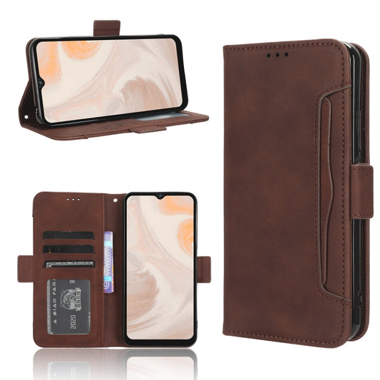 For Aiwa Phone B-2 JA3-SMP0602 Skin Feel Calf Texture Card Slots Leather Phone Case(Brown) - More Brand by PMC Jewellery | Online Shopping South Africa | PMC Jewellery