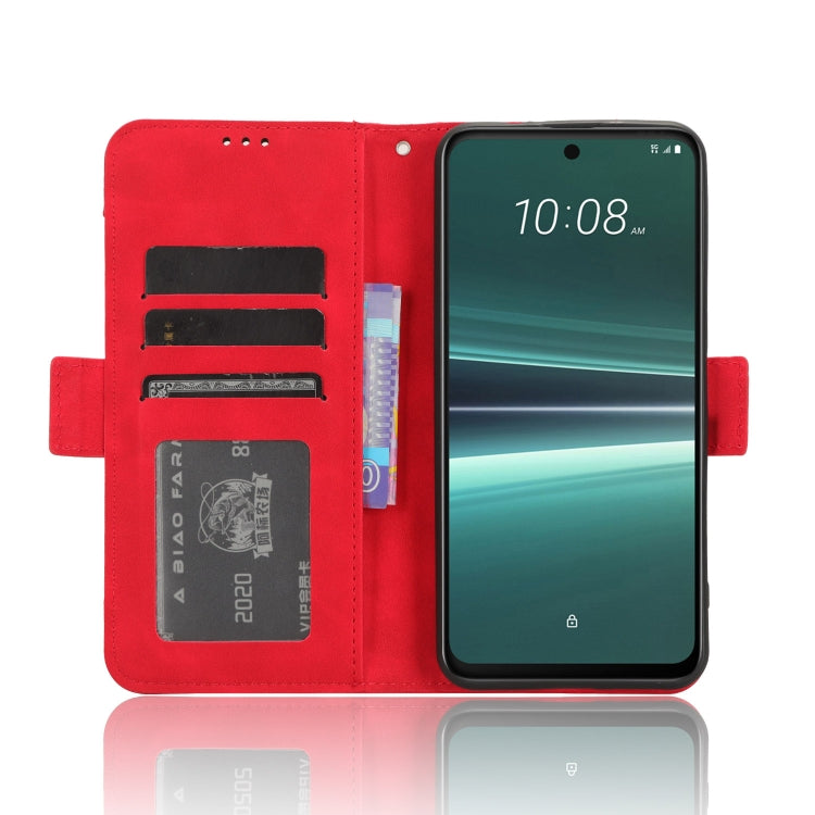 For HTC U23 / U23 Pro Skin Feel Calf Texture Card Slots Leather Phone Case(Red) - free shipping - PMC TechLife - Order now!