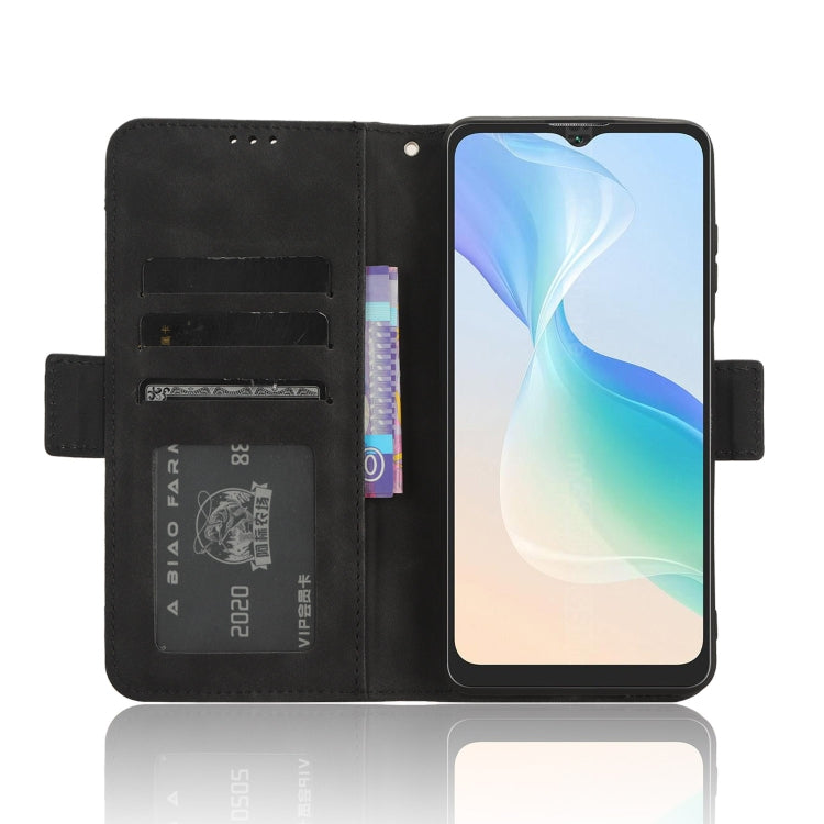 For Blackview Oscal C30 / C30 Pro Skin Feel Calf Texture Card Slots Leather Phone Case(Black) - More Brand by PMC Jewellery | Online Shopping South Africa | PMC Jewellery