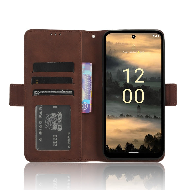 For Nokia XR21 Skin Feel Calf Texture Card Slots Leather Phone Case(Brown) - free shipping - PMC TechLife - Order now!