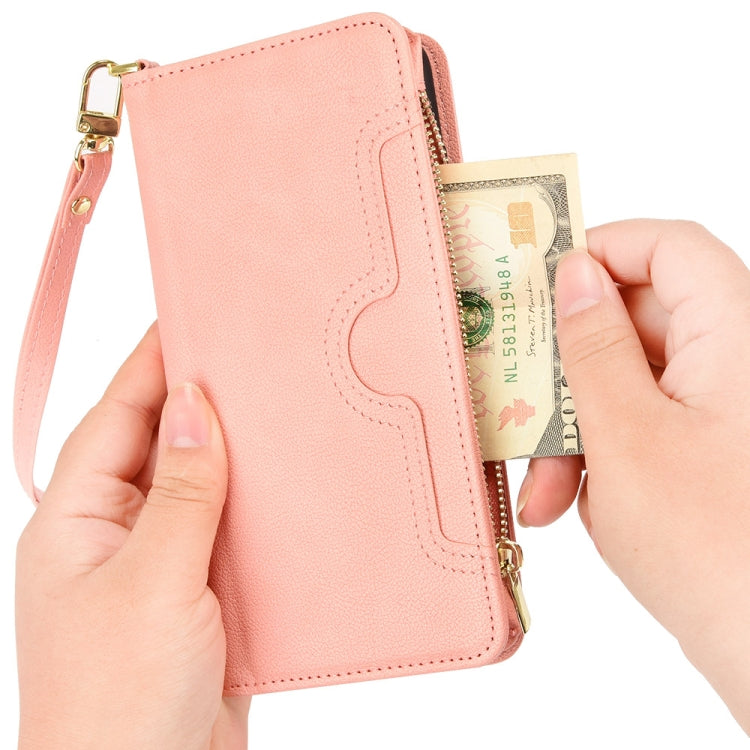 For Sony Xperia 1��� Litchi Texture Zipper Leather Phone Case(Pink) - free shipping - PMC TechLife - Order now!