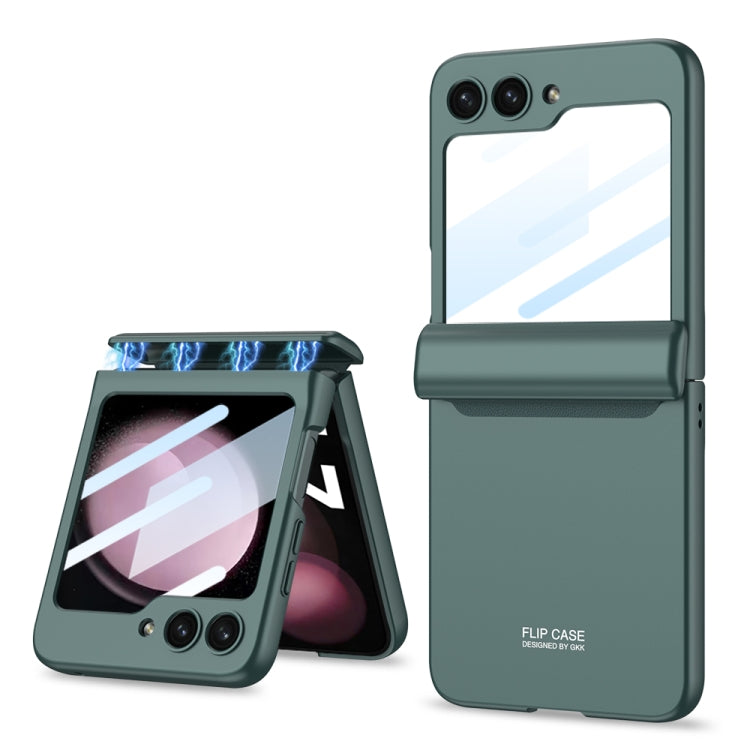 For Samsung Galaxy Z Flip5 GKK Integrated Magnetic Full Coverage Folding Phone Case(Green) - Galaxy Z Flip5 Cases by GKK | Online Shopping South Africa | PMC Jewellery