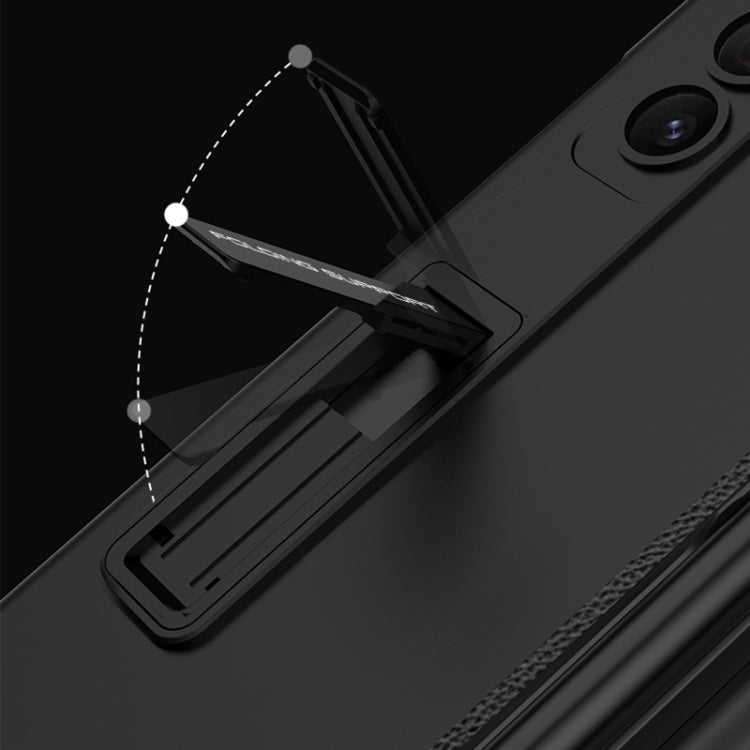 For Samsung Galaxy Z Fold5 GKK Full Coverage Magnetic Fold Hinge Phone Case with Pen Slots(Silver) - free shipping - PMC TechLife - Order now!