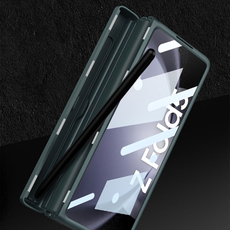 For Samsung Galaxy Z Fold5 GKK Integrated Magnetic Full Coverage Phone Flip Case with Pen Box(Grey) - free shipping - PMC TechLife - Order now!