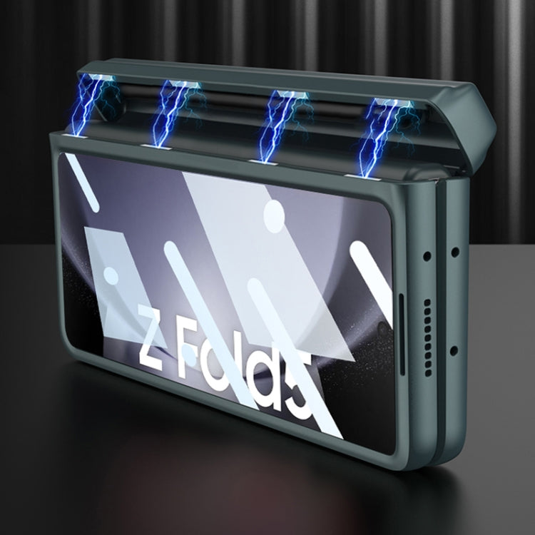For Samsung Galaxy Z Fold5 GKK Integrated Magnetic Full Coverage Phone Flip Case with Pen Box(Gold) - free shipping - PMC TechLife - Order now!