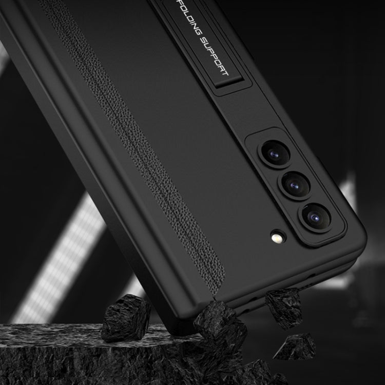 For Samsung Galaxy Z Fold5 GKK Integrated Magnetic Full Coverage Phone Flip Case with Pen Box(Gold) - free shipping - PMC TechLife - Order now!