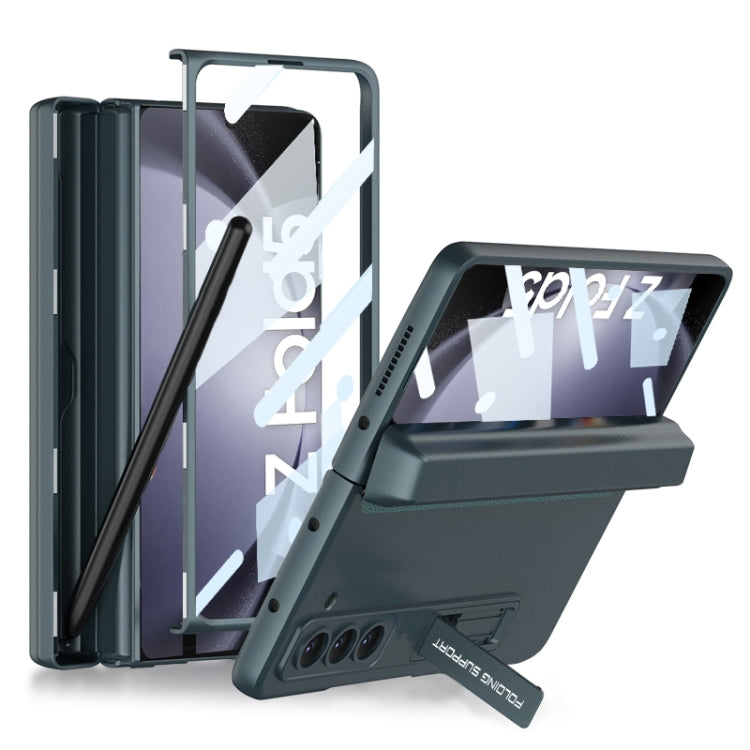 For Samsung Galaxy Z Fold5 GKK Magnetic Full Coverage Phone Flip Case with Pen Box(Green) - Galaxy Z Fold5 Cases by GKK | Online Shopping South Africa | PMC TechLife | Buy Now Pay Later Mobicred