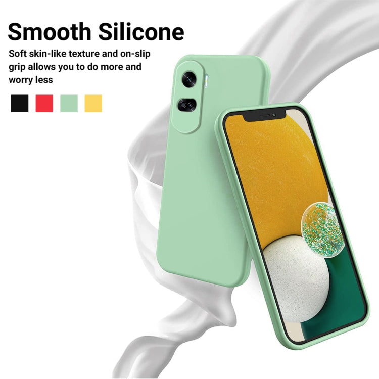 For Honor 90 Lite / X50i Solid Color Liquid Silicone Dropproof Full Coverage Phone Case(Green) - Honor Cases by PMC TechLife | Online Shopping South Africa | PMC TechLife | Buy Now Pay Later Mobicred