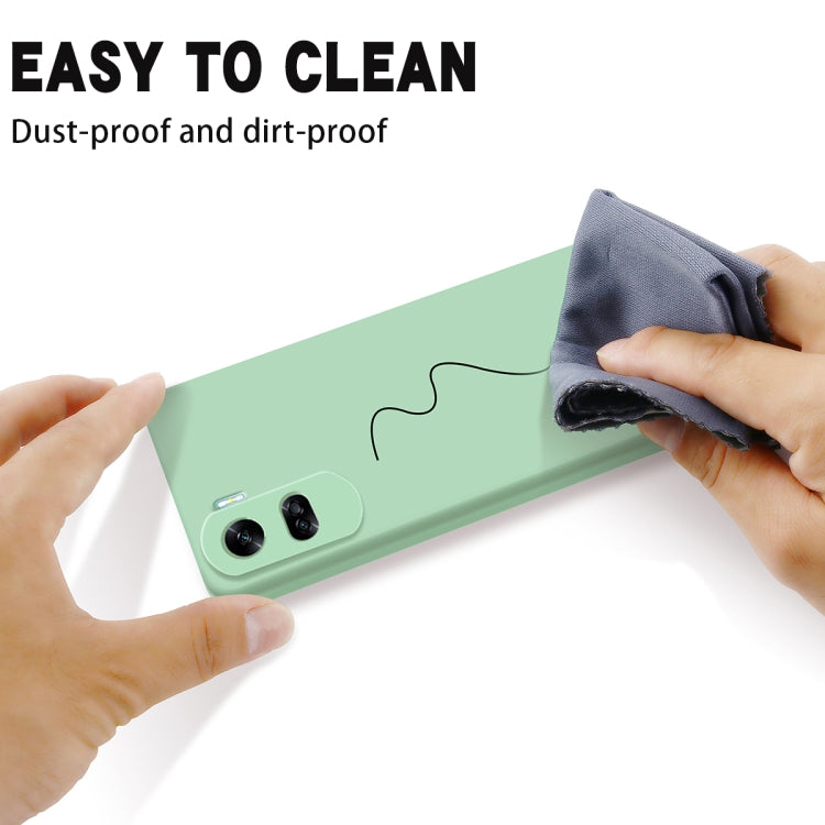 For Honor 90 Lite / X50i Solid Color Liquid Silicone Dropproof Full Coverage Phone Case(Green) - Honor Cases by PMC TechLife | Online Shopping South Africa | PMC TechLife | Buy Now Pay Later Mobicred