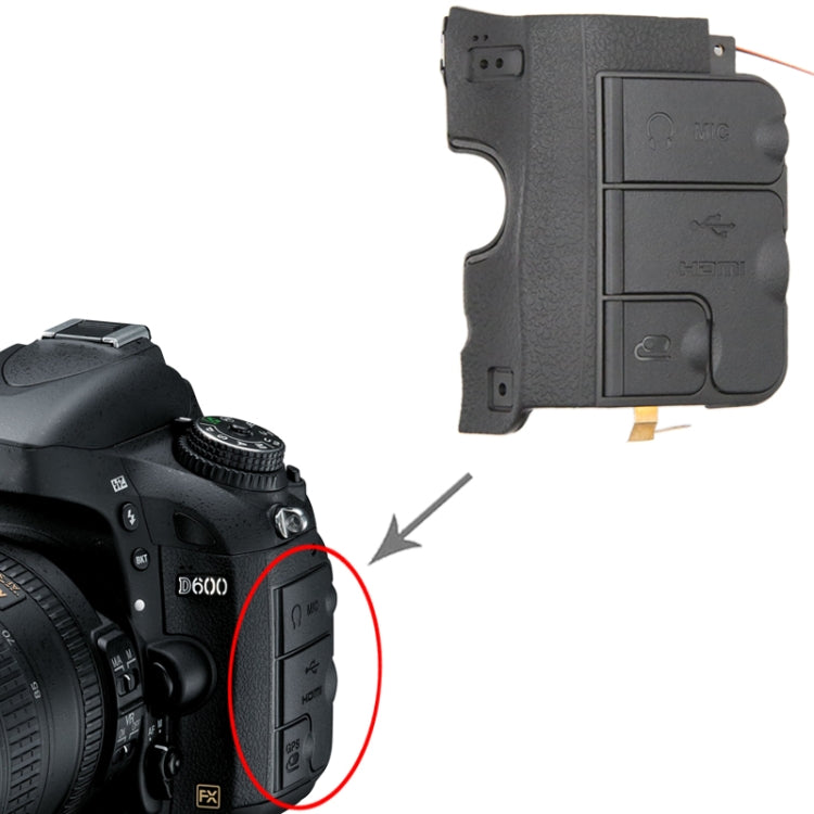 For Nikon D600 Camera USB Cover - USB Cover Cap by PMC TechLife | Online Shopping South Africa | PMC TechLife | Buy Now Pay Later Mobicred