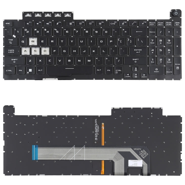 For Asus ROG Strix GL703V GL703VD GL703VM US Version Backlight Laptop Keyboard(Black) - Asus Spare Parts by PMC TechLife | Online Shopping South Africa | PMC TechLife