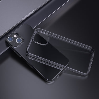 For iPhone 15 hoco Light Series Soft TPU Phone Case(Transparent Black) - iPhone 15 Cases by hoco | Online Shopping South Africa | PMC Jewellery