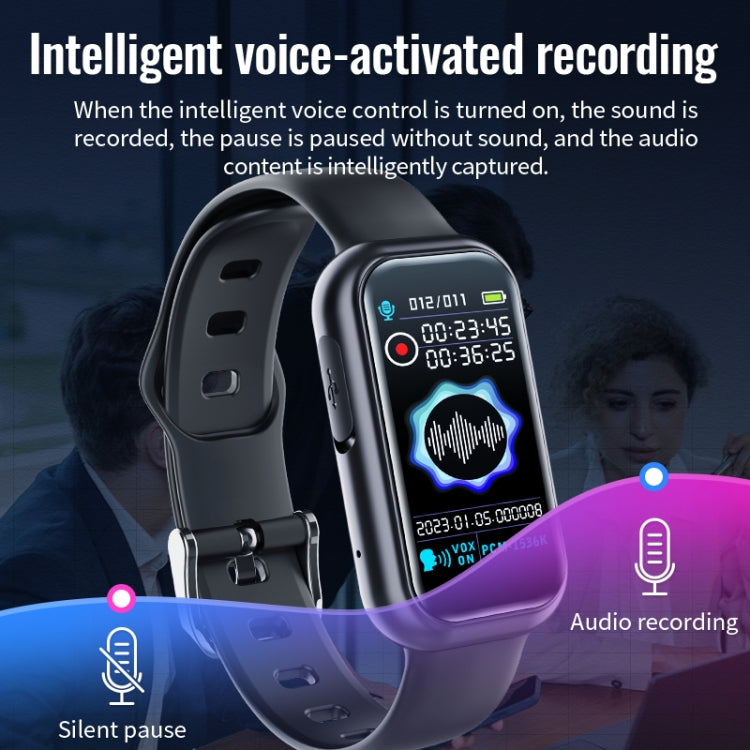 JNN S16 Smart HD Noise Reduction Bluetooth MP3 Voice Control Recording Bracelet, Memory:16GB - Smart Wristbands by JNN | Online Shopping South Africa | PMC TechLife | Buy Now Pay Later Mobicred