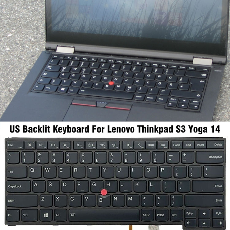 For Lenovo Thinkpad S3 Yoga 14 US Version Backlight Laptop Keyboard - Lenovo Spare Parts by PMC TechLife | Online Shopping South Africa | PMC TechLife