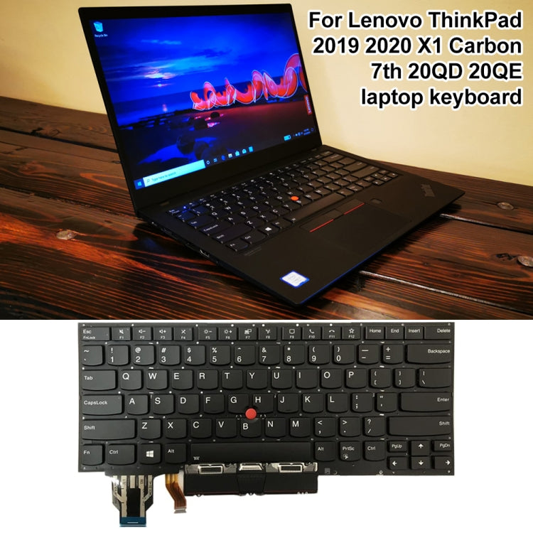 For Lenovo ThinkPad 2019 2020 X1 Carbon US Version Backlight Laptop Keyboard - Lenovo Spare Parts by PMC TechLife | Online Shopping South Africa | PMC TechLife