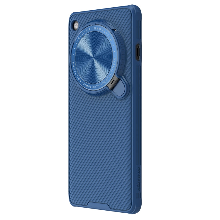 For OPPO Find X7 Ultra NILLKIN Black Mirror Prop CD Texture Mirror Phone Case(Blue) - Find X7 Ultra Cases by NILLKIN | Online Shopping South Africa | PMC Jewellery