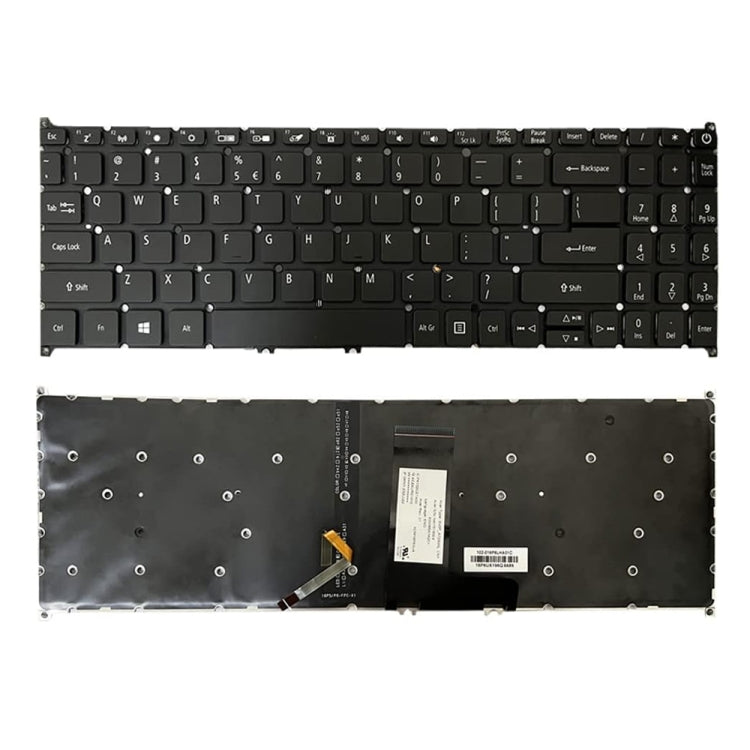 For Acer Swift 3 SF315-51 US Version Backlight Laptop Keyboard - Replacement Keyboards by PMC TechLife | Online Shopping South Africa | PMC TechLife | Buy Now Pay Later Mobicred