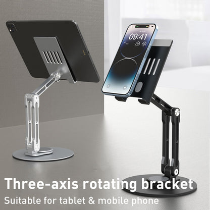 R-JUST HZ40 Mechanical Lift Tablet Desktop Stand(Black) - Desktop Holder by R-JUST | Online Shopping South Africa | PMC Jewellery