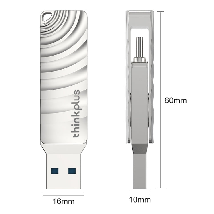 Lenovo Thinkplus MU232 USB 3.2 + USB-C / Type-C Dual Head Flash Drive, Memory:32GB - USB Flash Drives by Lenovo | Online Shopping South Africa | PMC TechLife | Buy Now Pay Later Mobicred